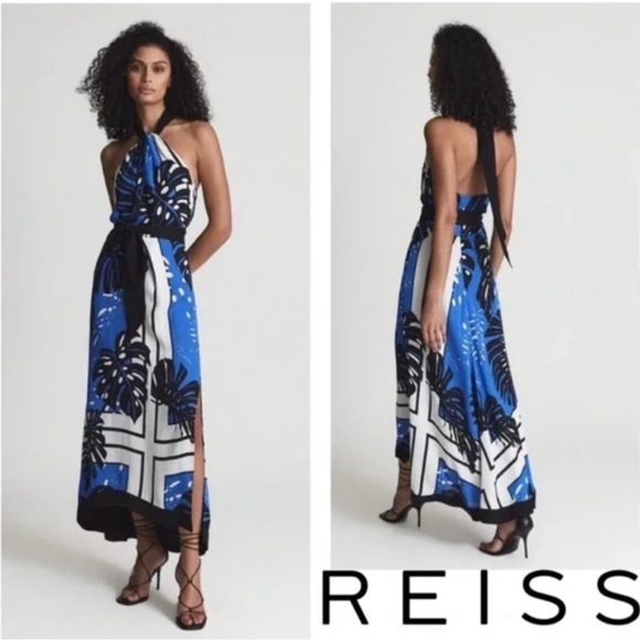 Reiss Dresses & Skirts - Reiss Blue and Black Maxi Dress